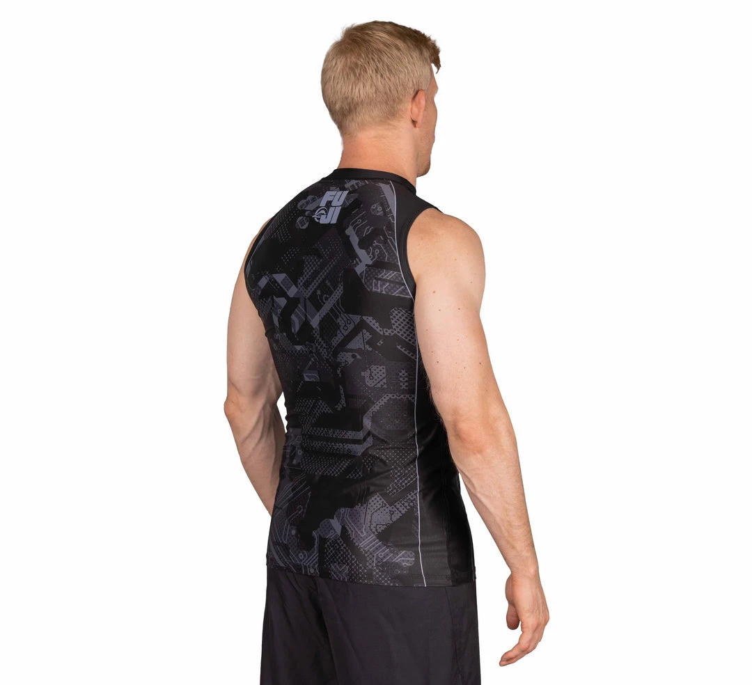 Deelux Matric Sleeveless Rashguard Black Deelux Matric Sleeveless Rashguard Black