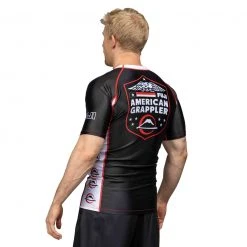 IMatt Sportswear Jiu Jitsu American Grappler Rashguard Black
