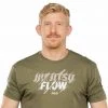Graphic Ink Jiu-Jitsu Flow T-Shirt Military Green Jiu Jitsu