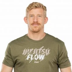 Graphic Ink Jiu-Jitsu Flow T-Shirt Military Green Jiu Jitsu