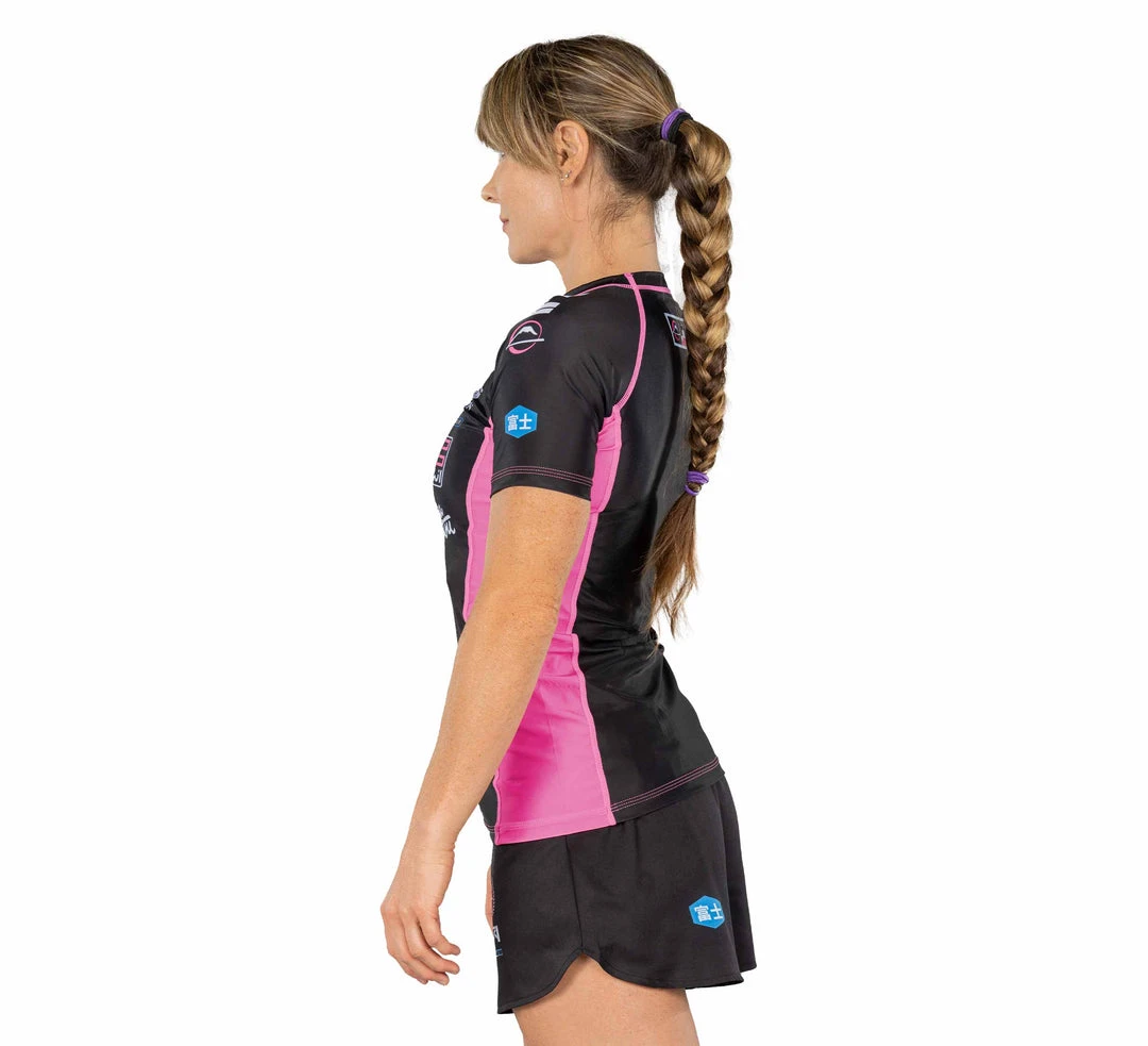 Blowout XTR Extreme Women's Short Sleeve Rashguard Pink 5 Blowout XTR Extreme Women's Short Sleeve Rashguard Pink