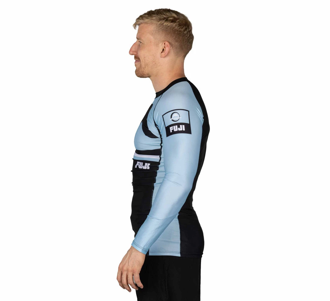 Blowout Mount Long Sleeve Rashguard Light Blue Blowout Mount Long Sleeve Rashguard Light Blue