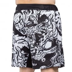 IMatt Sportswear Fighting Spirit Lightweight Shorts Black/White Jiu Jitsu 13 IMatt Sportswear Fighting Spirit Lightweight Shorts Black/White Jiu Jitsu