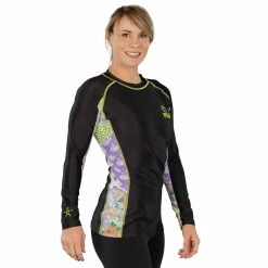 BFCM Kimono Womens Long Sleeve Rashguard Green 10 BFCM Kimono Womens Long Sleeve Rashguard Green