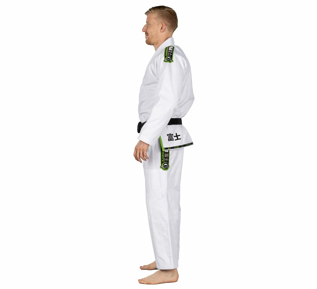 Deelux Kassen 3.0 BJJ Gi White/Green Deelux Kassen 3.0 BJJ Gi White/Green