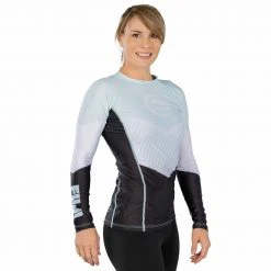 BFCM Jiu Jitsu Airlock Womens Long Sleeve Rashguard Blue