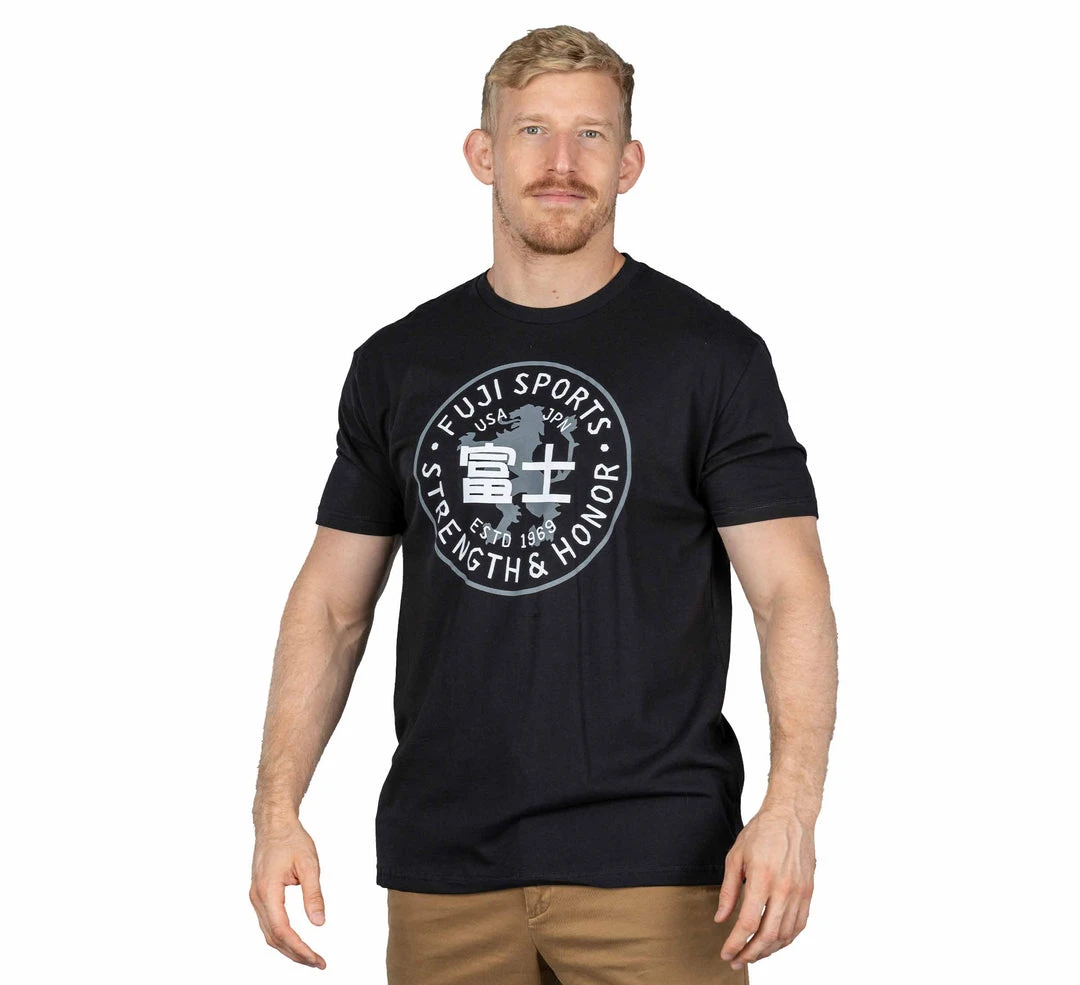 Graphic Ink Strength & Honor T-Shirt Black Jiu Jitsu Graphic Ink Strength & Honor T-Shirt Black Jiu Jitsu