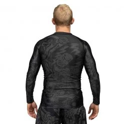 Deelux Fighting Spirit Rashguard Black-Green Jiu Jitsu