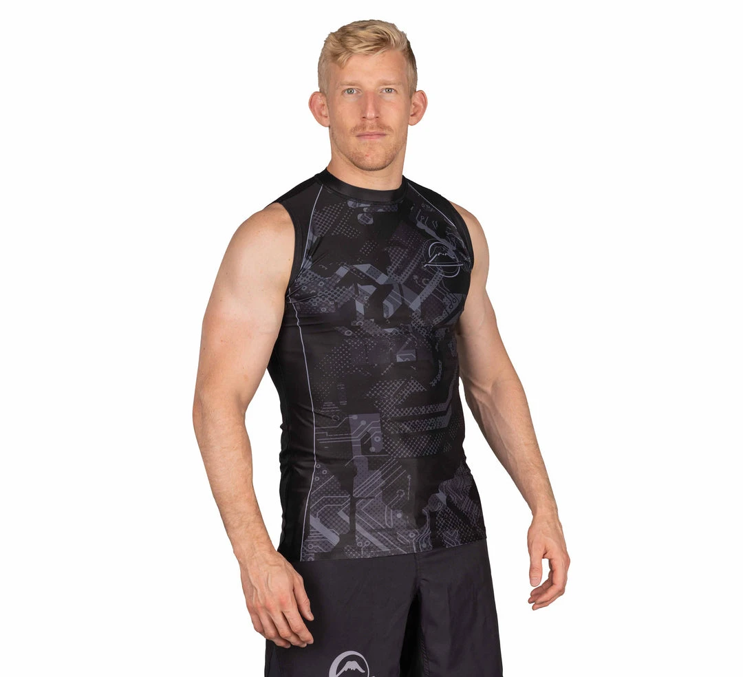 Deelux Matric Sleeveless Rashguard Black Deelux Matric Sleeveless Rashguard Black