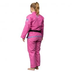 Deelux Suparaito Women's BJJ Gi Pink Blue