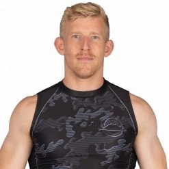 Deelux Combat Camo Sleeveless Rashguard Black
