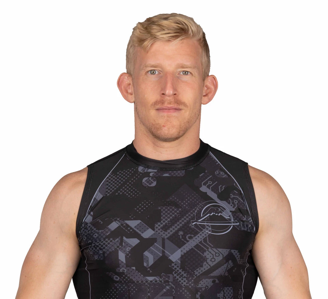 Deelux Matric Sleeveless Rashguard Black Deelux Matric Sleeveless Rashguard Black