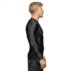 Deelux Fighting Spirit Rashguard Black-Green Jiu Jitsu