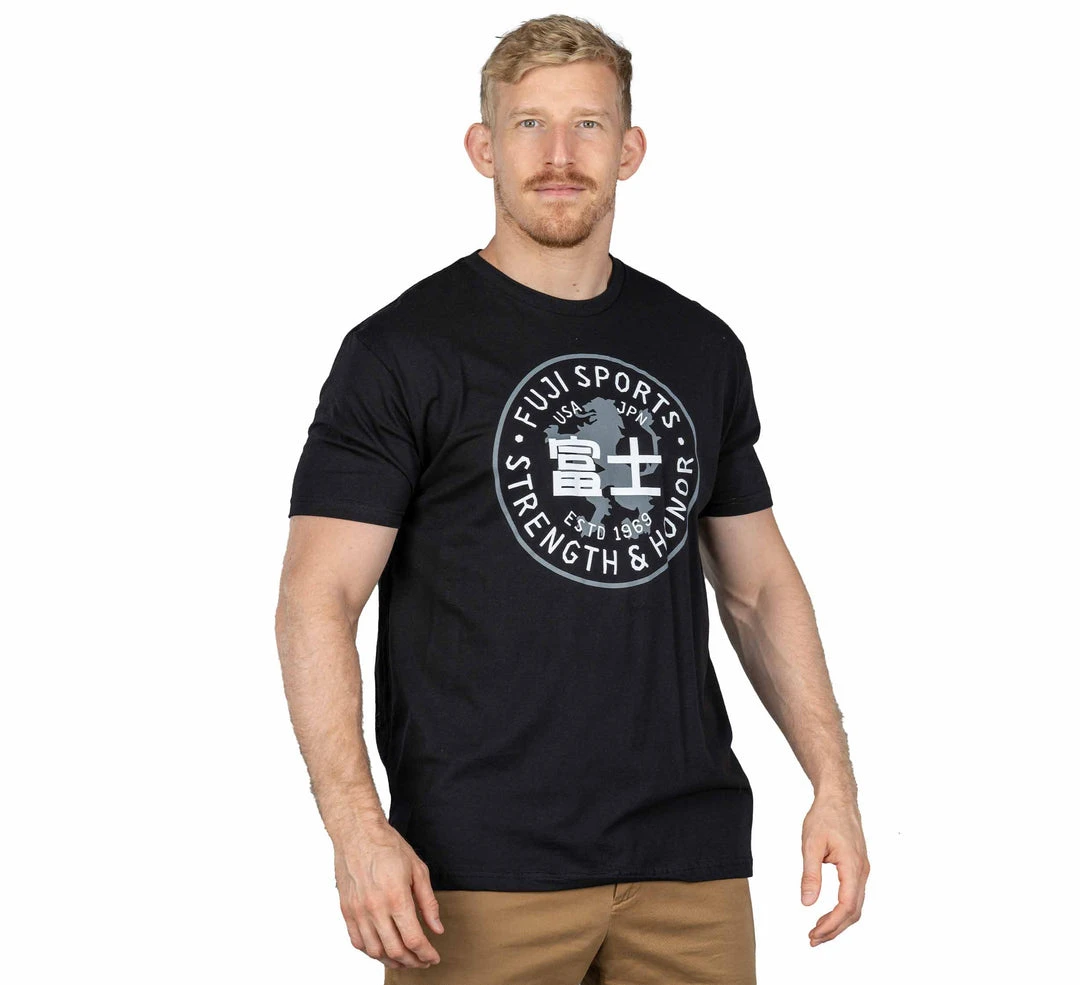 Graphic Ink Strength & Honor T-Shirt Black Jiu Jitsu Graphic Ink Strength & Honor T-Shirt Black Jiu Jitsu