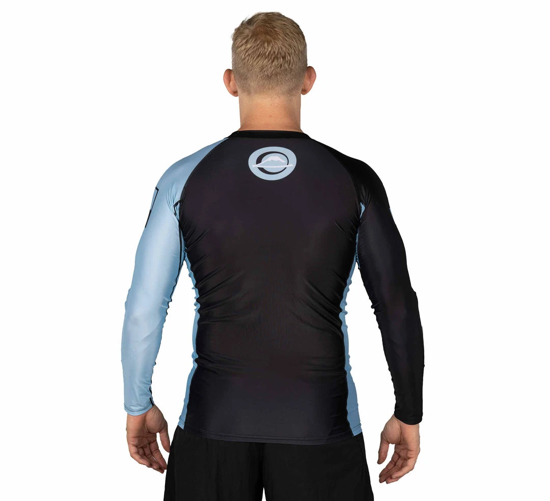 Blowout Mount Long Sleeve Rashguard Light Blue Blowout Mount Long Sleeve Rashguard Light Blue