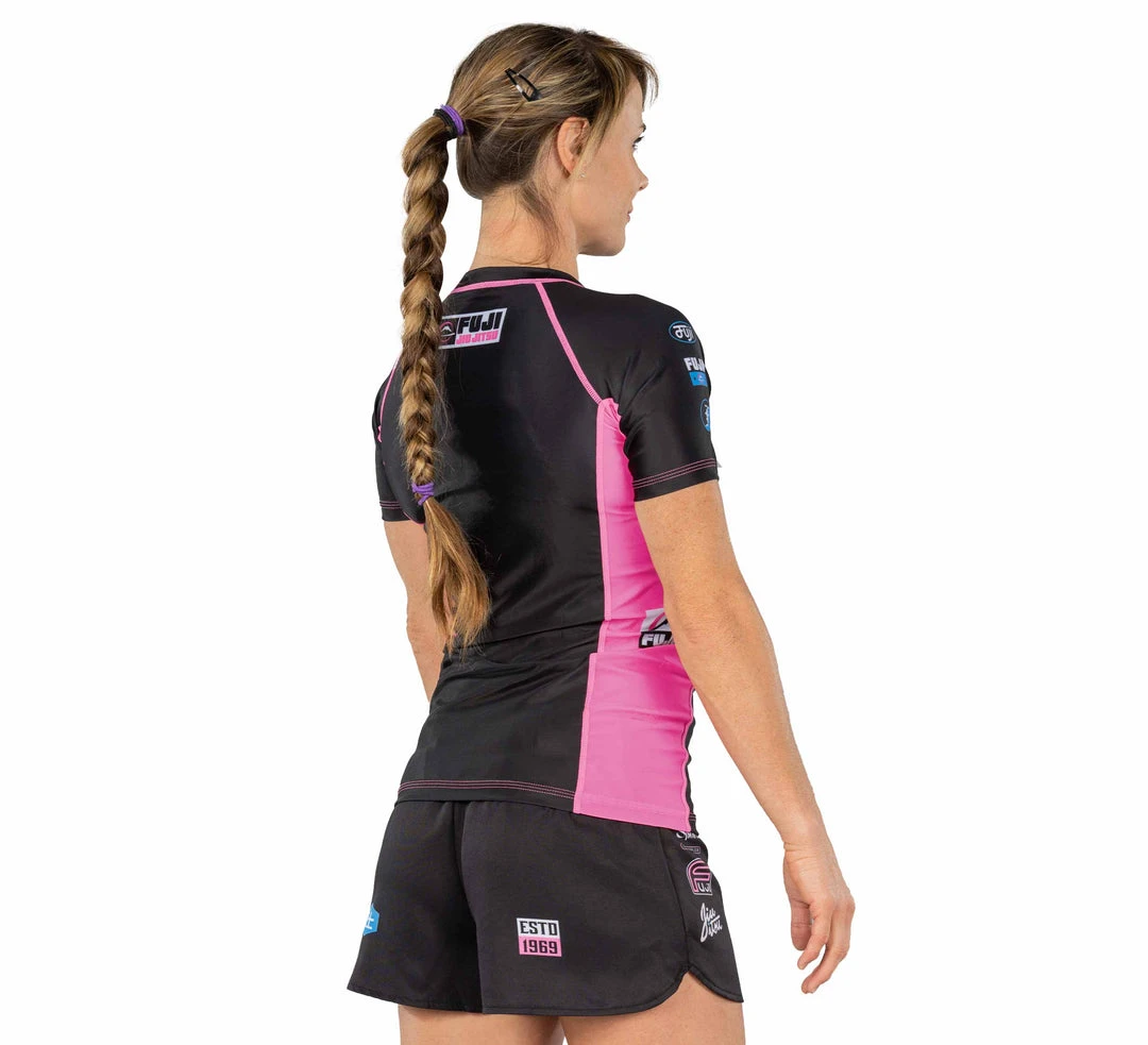 Blowout XTR Extreme Women's Short Sleeve Rashguard Pink 6 Blowout XTR Extreme Women's Short Sleeve Rashguard Pink
