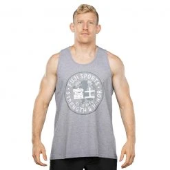 Graphic Ink Strength & Honor Tank Top Grey
