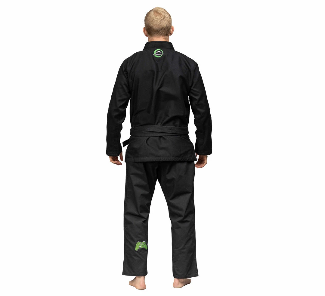 Blowout Outlet Suparaito BJJ Gi Gamer Series Black/Green Blowout Outlet Suparaito BJJ Gi Gamer Series Black/Green