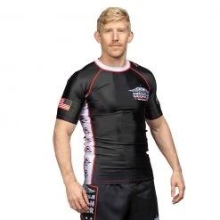 IMatt Sportswear Jiu Jitsu American Grappler Rashguard Black
