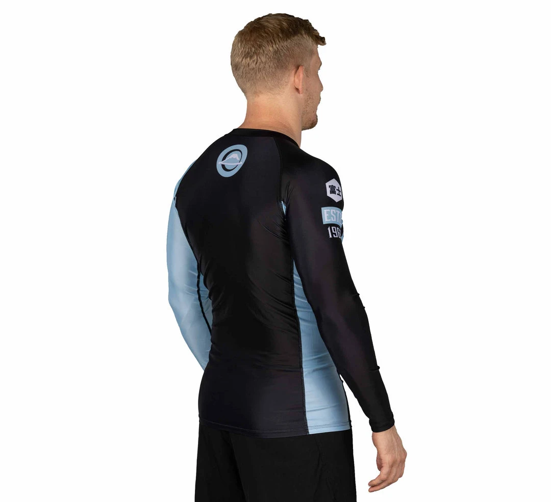 Blowout Mount Long Sleeve Rashguard Light Blue Blowout Mount Long Sleeve Rashguard Light Blue