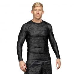 Deelux Fighting Spirit Rashguard Black-Green Jiu Jitsu