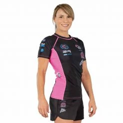 Blowout XTR Extreme Women's Short Sleeve Rashguard Pink 9 Blowout XTR Extreme Women's Short Sleeve Rashguard Pink