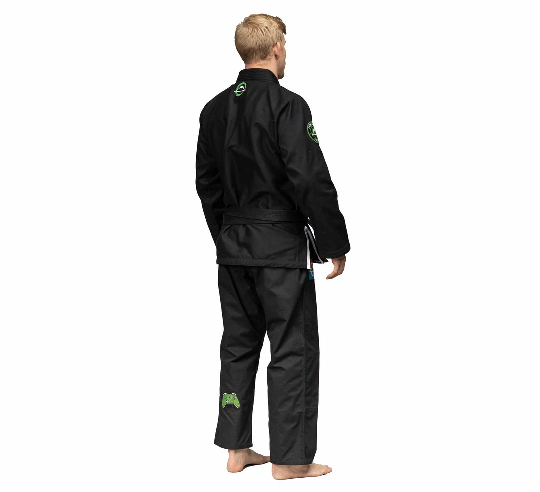 Blowout Outlet Suparaito BJJ Gi Gamer Series Black/Green Blowout Outlet Suparaito BJJ Gi Gamer Series Black/Green