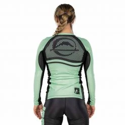BFCM Script Women's Long Sleeve Rashguard Green Jiu Jitsu 9 BFCM Script Women's Long Sleeve Rashguard Green Jiu Jitsu