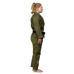Deelux Jiu Jitsu Suparaito Women's BJJ Gi Military Green And Pink 6 Deelux Jiu Jitsu Suparaito Women's BJJ Gi Military Green And Pink