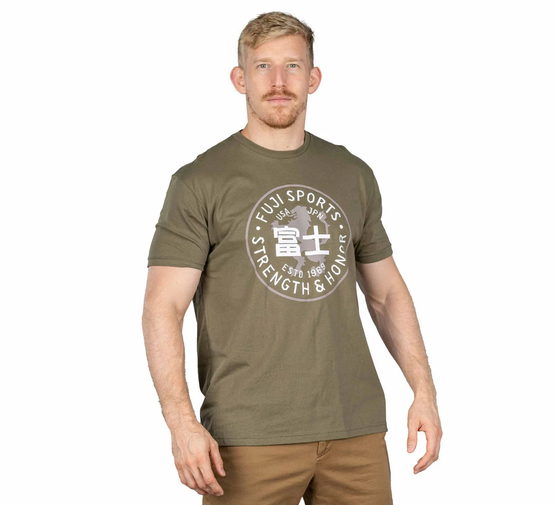 Graphic Ink Strength & Honor T-Shirt Green Graphic Ink Strength & Honor T-Shirt Green