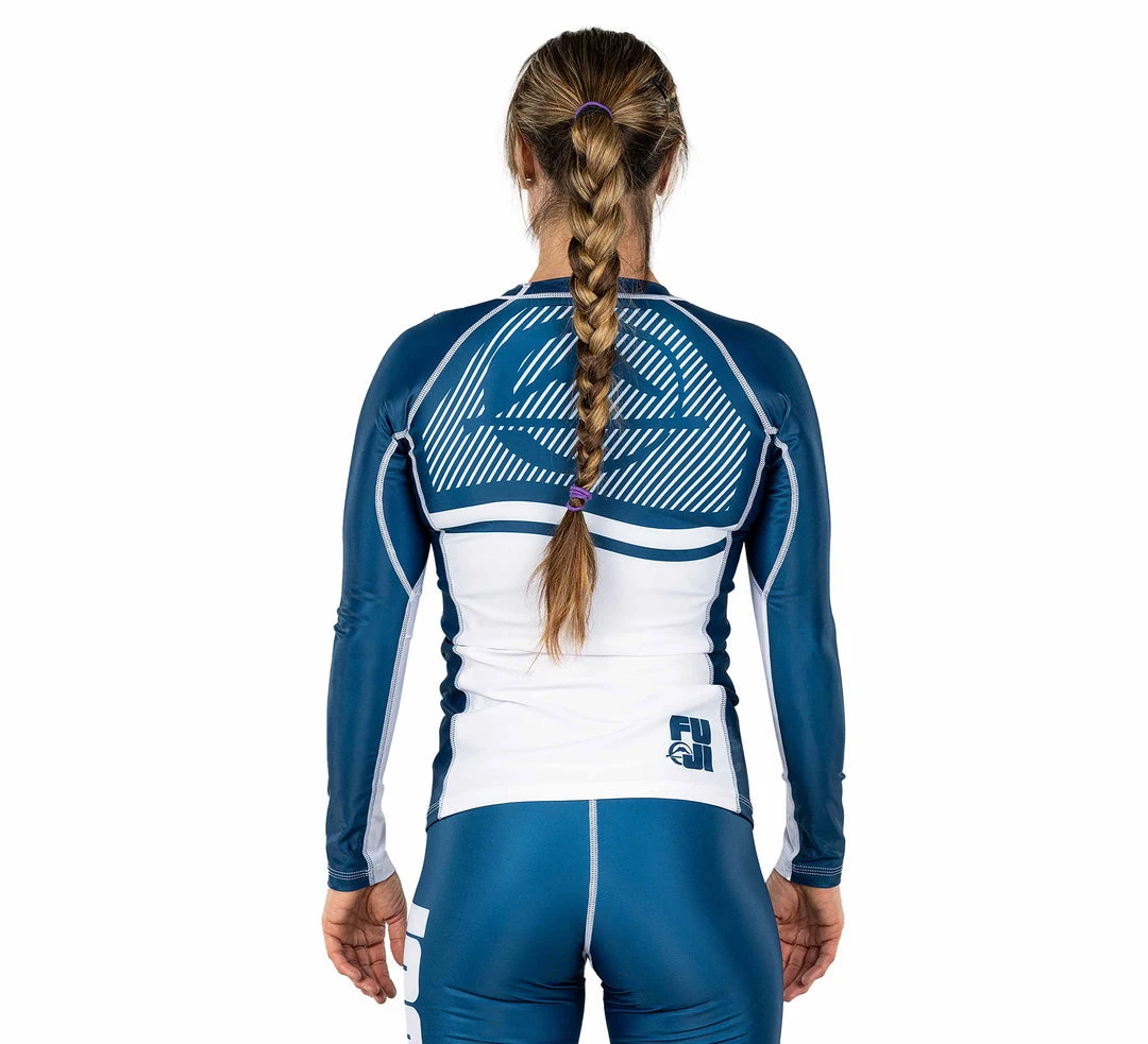 BFCM Script Women's Long Sleeve Rashguard Blue Jiu Jitsu 6 BFCM Script Women's Long Sleeve Rashguard Blue Jiu Jitsu