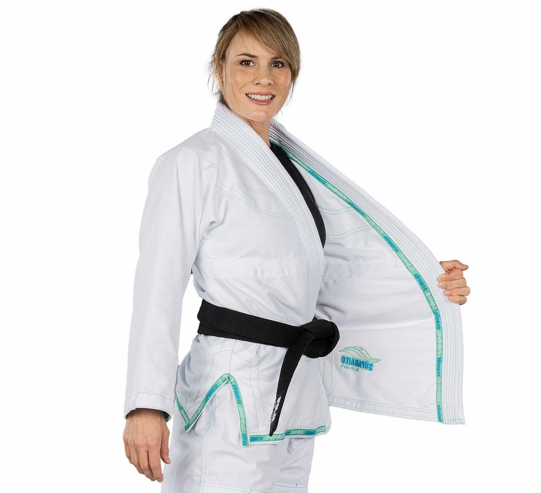 BFCM Suparaito Womens BJJ Gi Teal Jiu Jitsu BFCM Suparaito Womens BJJ Gi Teal Jiu Jitsu