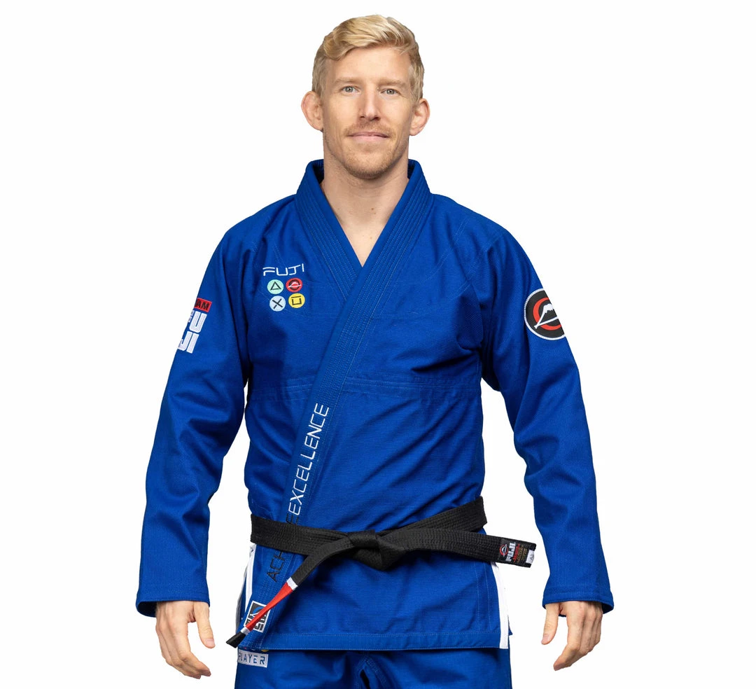 Blowout Suparaito BJJ Gi Gamer Series Blue Outlet Blowout Suparaito BJJ Gi Gamer Series Blue Outlet