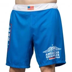 IMatt Sportswear American Grappler Shorts Blue Jiu Jitsu