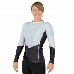 BFCM Jiu Jitsu Airlock Womens Long Sleeve Rashguard Blue