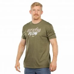 Graphic Ink Jiu-Jitsu Flow T-Shirt Military Green Jiu Jitsu