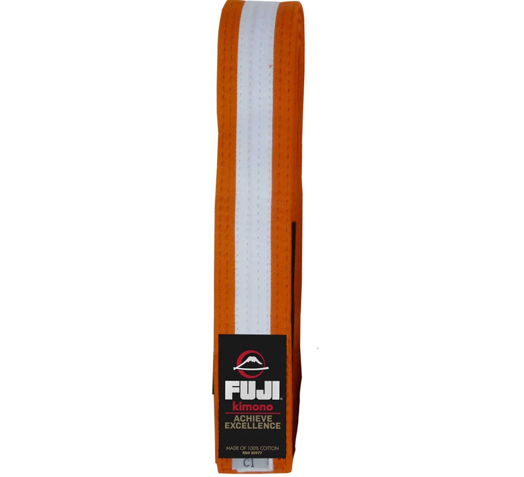 BFCM Kids Jiu Jitsu Belt Orange/White 1 BFCM Kids Jiu Jitsu Belt Orange/White