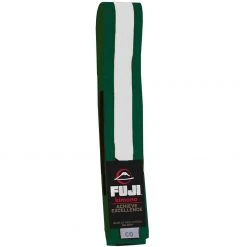 BFCM Kids Jiu Jitsu Belt Green/White