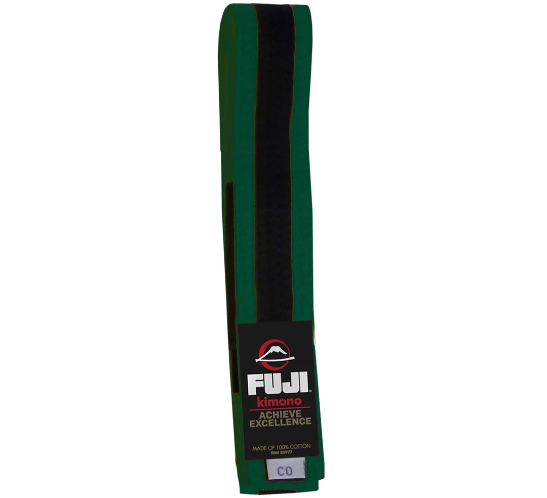 BFCM Kids Jiu Jitsu Belt Green/Black 1 BFCM Kids Jiu Jitsu Belt Green/Black