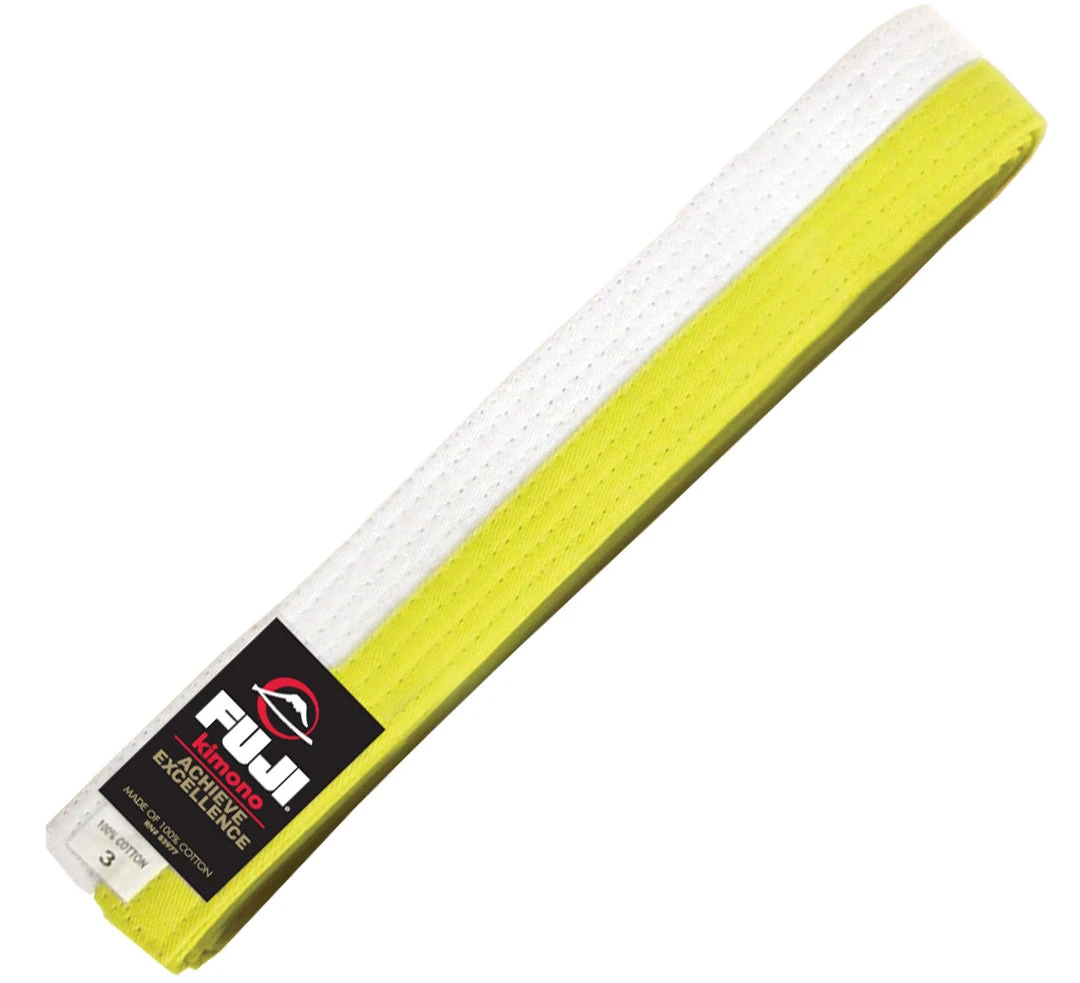 BFCM White/Yellow Judo Belt