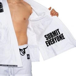 Blowout Suparaito BJJ Gi Submit Everyone White Outlet