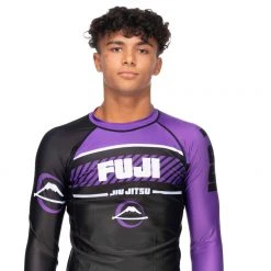 BFCM Freestyle 2.0 Long Sleeve Ranked Rashguard Purple - ADULT SIZES