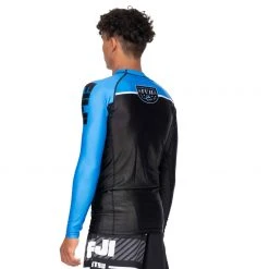 BFCM Jiu Jitsu Freestyle 2.0 Long Sleeve Ranked Rashguard Blue - ADULT SIZES