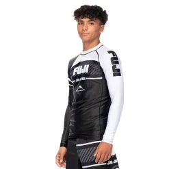 BFCM Freestyle 2.0 Long Sleeve Ranked Rashguard White - ADULT SIZES Jiu Jitsu