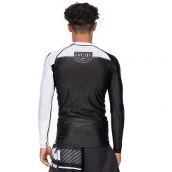BFCM Freestyle 2.0 Long Sleeve Ranked Rashguard White - ADULT SIZES Jiu Jitsu