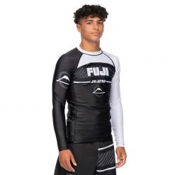 BFCM Freestyle 2.0 Long Sleeve Ranked Rashguard White - ADULT SIZES Jiu Jitsu