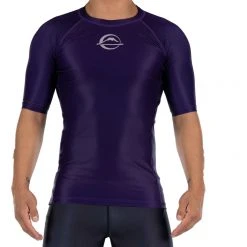 BFCM Jiu Jitsu Baseline Ranked Short Sleeve Rashguard Purple