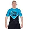 IMatt Sportswear Peak Judo Short Sleeved Rashguard Blue