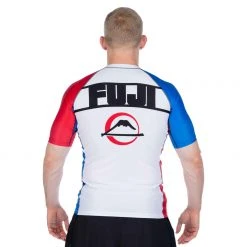 Fancy Skyline Judo Short Sleeve Rashguard White