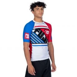 BFCM Skyline Judo Short Sleeve Rashguard White